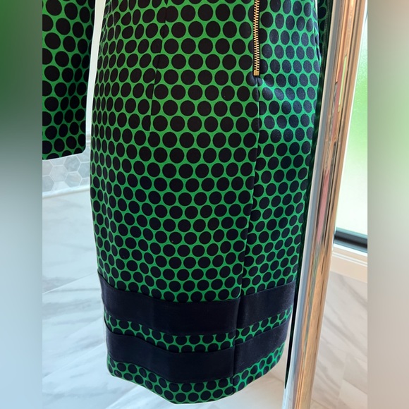 Michael Kors Green Navy Jersey Ponte Dress - Picture 5 of 9